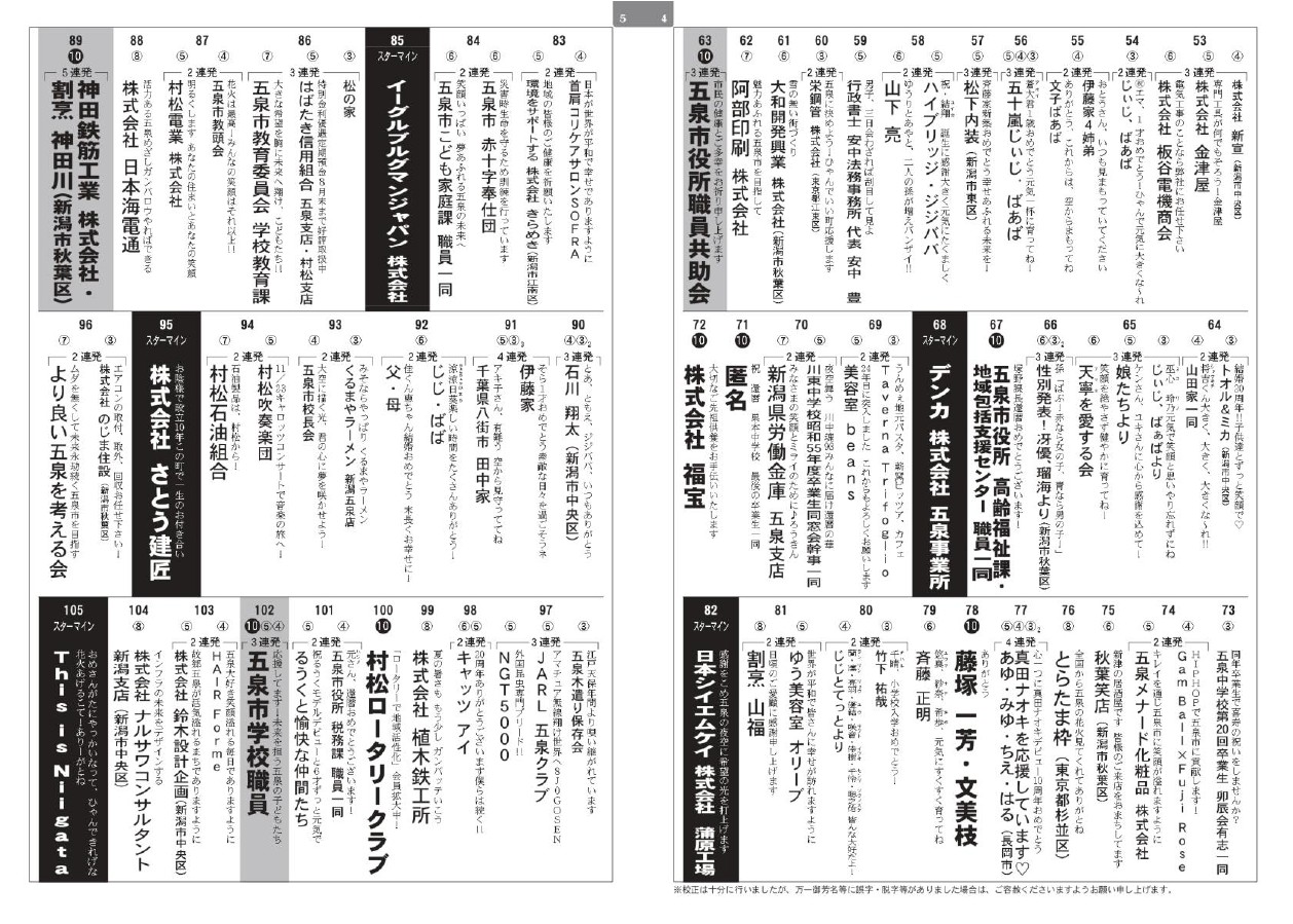 【五泉ひゃんで花火大会】令和7年8月16日（土）63