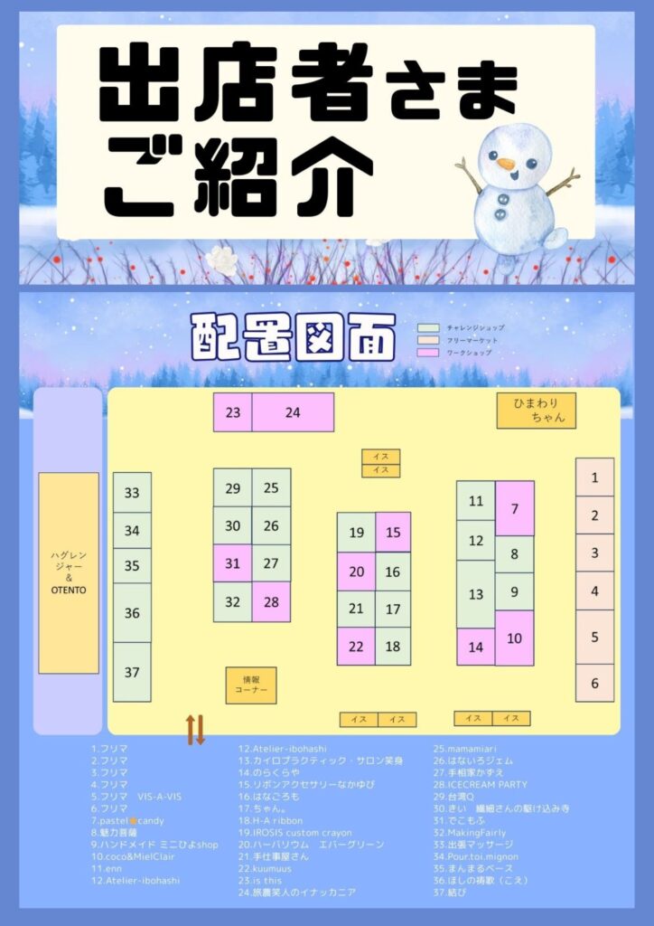 【ラポルテ五泉】冬 チャレンジショップ　2月15日（日）