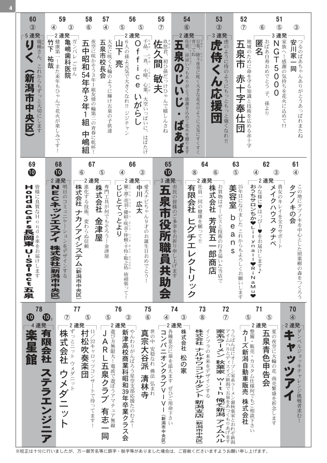 2026年五泉ひゃんで花火大会のお知らせ282